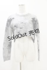 Melt the lady / ムラ染めニット Free グレー H-25-05-05-028-PU-TO-NS-ZH