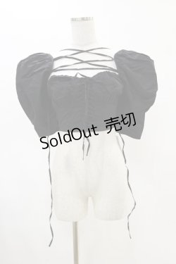 画像1: Melt the lady / セパレートブラウス Free ブラック H-25-05-05-030-PU-BL-NS-ZH