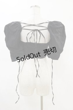 画像2: Melt the lady / セパレートブラウス Free ブラック H-25-05-05-030-PU-BL-NS-ZH