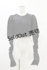 Melt the lady / クロップドカーディガン Free ブラック H-25-05-05-034-PU-TO-NS-ZH