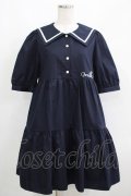 MILK / Sailorティアードワンピース  ネイビー H-25-05-06-030-ML-OP-KB-ZH