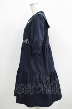 画像2: MILK / Sailorティアードワンピース  ネイビー H-25-05-06-030-ML-OP-KB-ZH