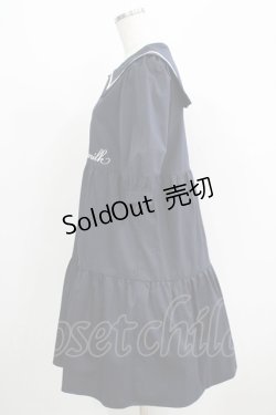 画像2: MILK / Sailorティアードワンピース  ネイビー H-25-05-06-030-ML-OP-KB-ZH