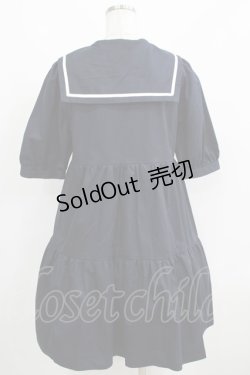 画像3: MILK / Sailorティアードワンピース  ネイビー H-25-05-06-030-ML-OP-KB-ZH