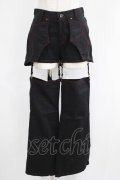 PEACE NOW / レッグカバー付きショートパンツ M 黒 H-25-05-06-040-PU-PA-KB-ZH