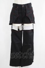 PEACE NOW / レッグカバー付きショートパンツ M 黒 H-25-05-06-040-PU-PA-KB-ZH
