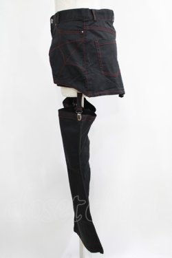 画像2: PEACE NOW / レッグカバー付きショートパンツ M 黒 H-25-05-06-040-PU-PA-KB-ZH