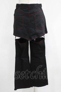 画像3: PEACE NOW / レッグカバー付きショートパンツ M 黒 H-25-05-06-040-PU-PA-KB-ZH
