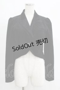 BPN / 別珍燕尾ショートジャケット  黒 H-25-05-06-048-GO-JA-KB-ZH