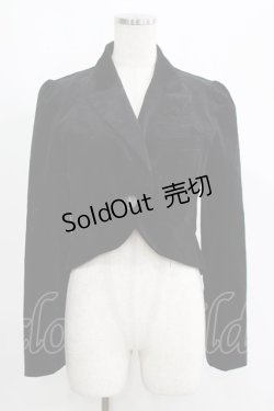 画像1: BPN / 別珍燕尾ショートジャケット  黒 H-25-05-06-048-GO-JA-KB-ZH
