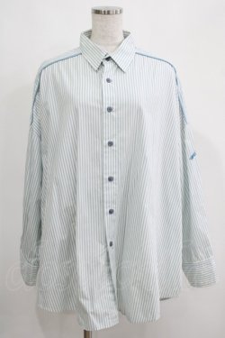 画像1: MILKBOY / BIGシャツ  サックスストライプ H-25-05-06-050-MB-BL-KB-ZH