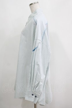 画像2: MILKBOY / BIGシャツ  サックスストライプ H-25-05-06-050-MB-BL-KB-ZH