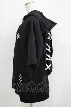 画像2: PSYCHO NATION / うさ耳ZIPパーカー 44 黒 H-25-05-06-053-PU-TO-KB-ZH