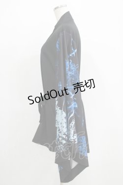 画像2: NieR Clothing / 着物袖カーディガン  黒 H-25-05-06-054-PU-TO-KB-ZH