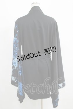 画像3: NieR Clothing / 着物袖カーディガン  黒 H-25-05-06-054-PU-TO-KB-ZH