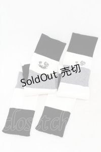 NieR Clothing / レッグカバー  白×グレー×黒 H-25-05-06-1001-PU-ZA-KB-ZH