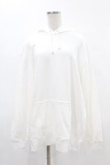 NieR Clothing / プリントプルパーカー 2XL 白 H-25-05-06-1036-PU-TO-KB-ZH