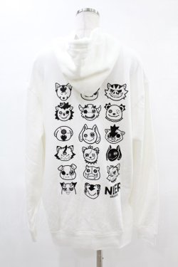 画像2: NieR Clothing / プリントプルパーカー 2XL 白 H-25-05-06-1036-PU-TO-KB-ZH