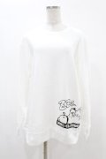 NieR Clothing / プリントSWEAT  XL 白 H-25-05-06-1037-PU-TO-KB-ZH