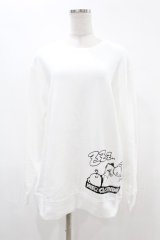 NieR Clothing / プリントSWEAT  XL 白 H-25-05-06-1037-PU-TO-KB-ZH