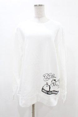 画像1: NieR Clothing / プリントSWEAT  XL 白 H-25-05-06-1037-PU-TO-KB-ZH