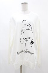 NieR Clothing / プリントSWEAT  2XL 白 H-25-05-06-1038-PU-TO-KB-ZH