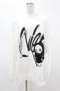NieR Clothing / プリントSWEAT  2XL 白 H-25-05-06-1039-PU-TO-KB-ZH