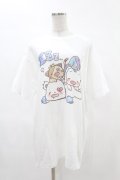 NieR Clothing / プリント半袖CUTSEW XL 白 H-25-05-06-1040-PU-TO-KB-ZH