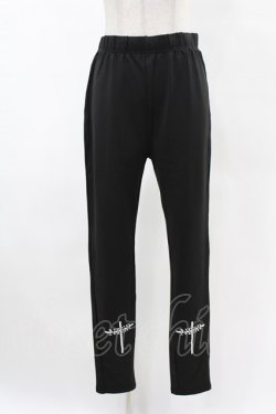 画像1: NieR Clothing / プリントレギンスパンツ F 黒 H-25-05-06-1006-PU-PA-KB-ZH