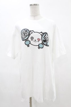 画像1: NieR Clothing / プリント半袖CUTSEW XL 白 H-25-05-06-1041-PU-TO-KB-ZH