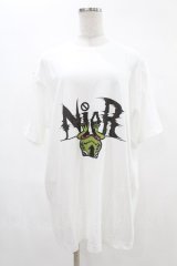 NieR Clothing / プリント半袖CUTSEW XL 白 H-25-05-06-1042-PU-TO-KB-ZH