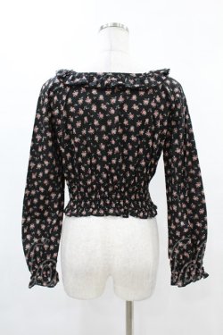 画像2: MILK / nightie tops  ブラックフラワー H-25-05-06-1046-ML-TO-KB-ZH
