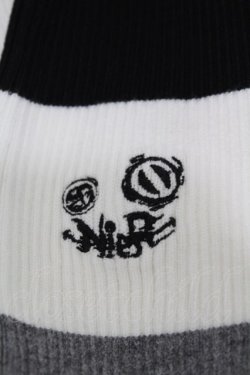 画像2: NieR Clothing / レッグカバー  白×グレー×黒 H-25-05-06-1001-PU-ZA-KB-ZH