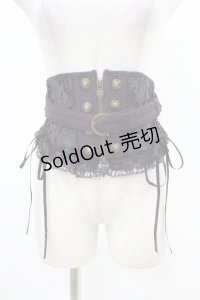 Ozz oneste / ジャガード切替コルセット  パープル H-25-05-06-1003-OO-ZA-KB-ZH