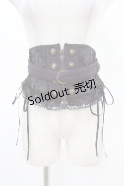 画像1: Ozz oneste / ジャガード切替コルセット  パープル H-25-05-06-1003-OO-ZA-KB-ZH