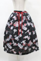 MILK / トワレスカート  ブラックベース H-25-05-06-1020-ML-SK-KB-ZH