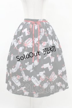 画像1: MILK / トワレスカート  ブラックベース H-25-05-06-1020-ML-SK-KB-ZH