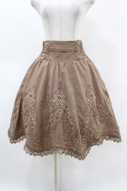 画像1: Rozen Kavalier / レースハイウエストスカート  茶 H-25-05-06-1023-OO-SK-KB-ZH