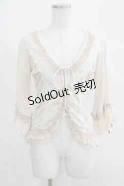画像1: Rozen Kavalier / レースフリルメッシュボレロ  ベージュ H-25-05-06-063-OO-TO-KB-ZH