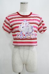LAND by MILKBOY / HUSH BUNNY TEE  赤 H-25-05-06-064-MB-TO-KB-ZH