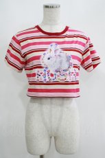 画像1: LAND by MILKBOY / HUSH BUNNY TEE  赤 H-25-08-10-034-MB-TO-KB-ZH (1)