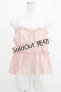 Candy Stripper / SEE THROUGH BUSTIER  ピンク H-25-05-06-073-PU-TO-KB-ZH
