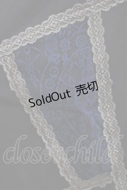 画像4: OZZ ANGELO / レース切替ハイウエストスカート  黒×青 H-25-05-06-007-OO-SK-KB-ZH