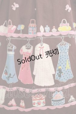 画像4: Emily Temple cute / クローゼットウエストリボンノースリーブワンピース  ブラウン H-25-05-06-012-ET-OP-KB-ZH