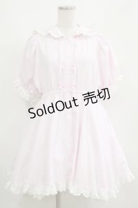 lilLilly / ストライプレースミニワンピース FREE ピンク H-25-05-06-017-LO-OP-KB-ZH