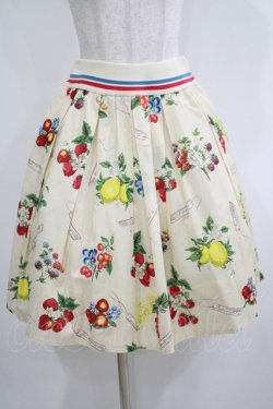 画像1: Jane Marple / Juicy fruitsタックスカート  アイボリー H-25-05-06-023-JM-SK-KB-ZH