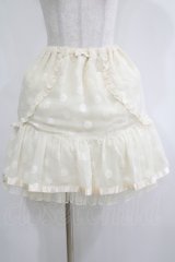 Emily Temple cute / ドットサテンスカート  アイボリー H-25-05-06-025-ET-SK-KB-ZH