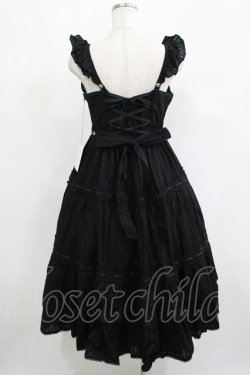 画像3: Angelic Pretty / クレッシェンドティアードジャンパースカート Free ブラック H-25-05-07-003-AP-OP-NS-ZH