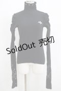 Dim Moire / ハイネックトップス Free ブラック H-25-05-07-044-LO-TO-NS-ZH