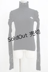 Dim Moire / ハイネックトップス Free ブラック H-25-05-07-044-LO-TO-NS-ZH